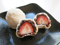 Japanese sweets - strawberry daifuku