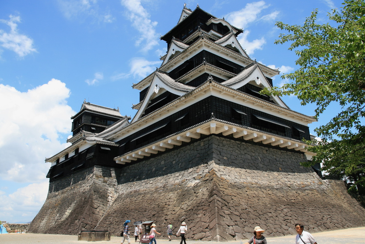 A Japanese castle.