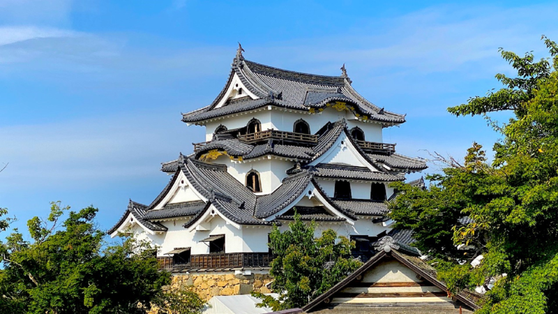 The top of Hikone Castle.