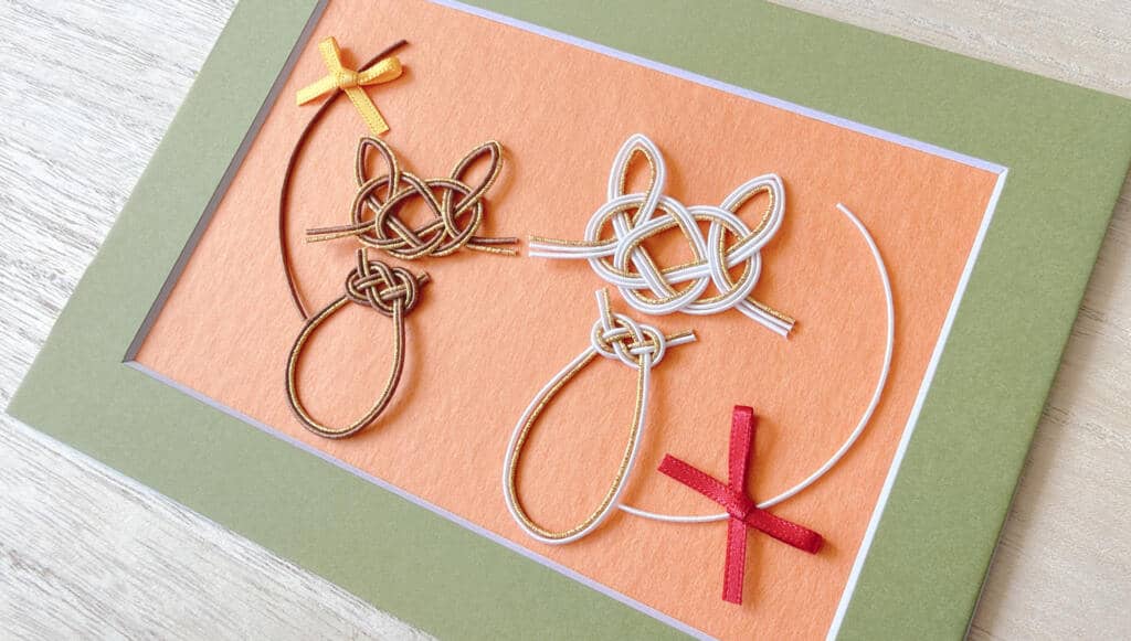 Mizuhiki mother's day cat.