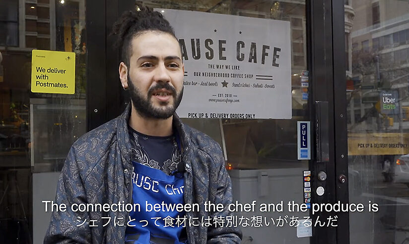 感想を語るシェフ
