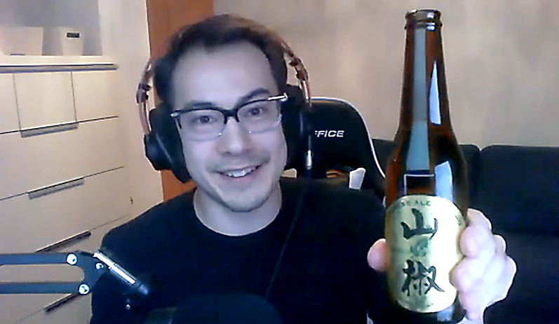 「山椒エール」で乾杯