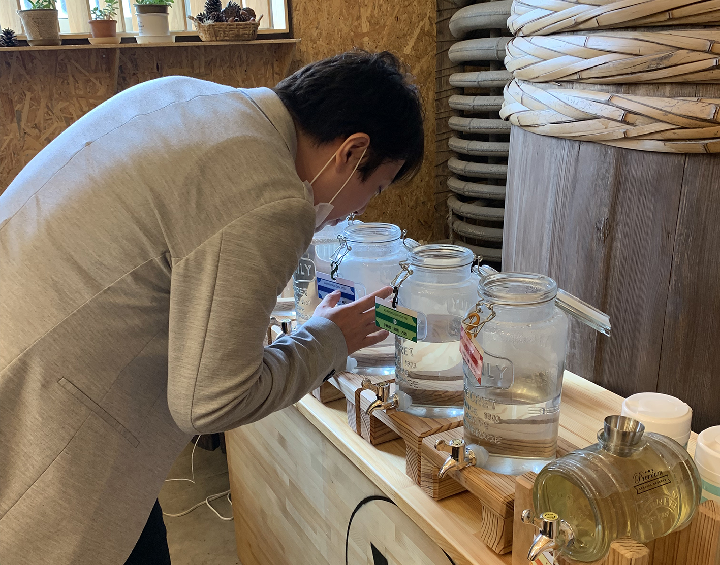 若潮酒造で試飲