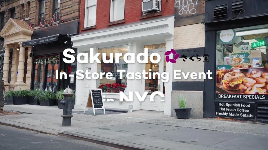 Sakurado in-store tasting event at Onigiri Tanakaya in New York