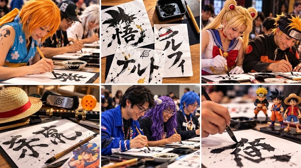Let’s Write the Names of Anime Characters in Japanese Calligraphy